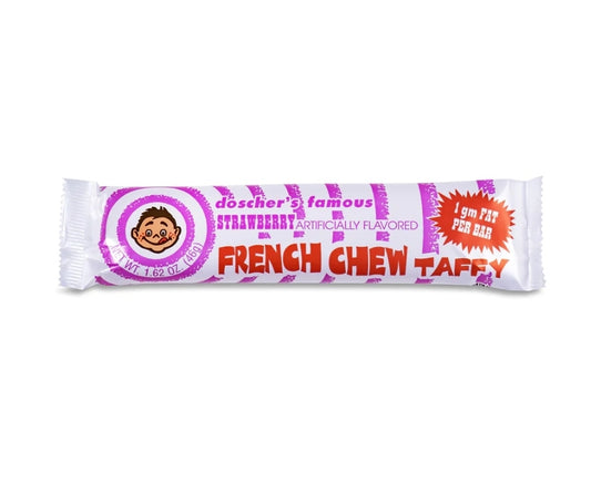 French Chew Strawberry Flavored Taffy
